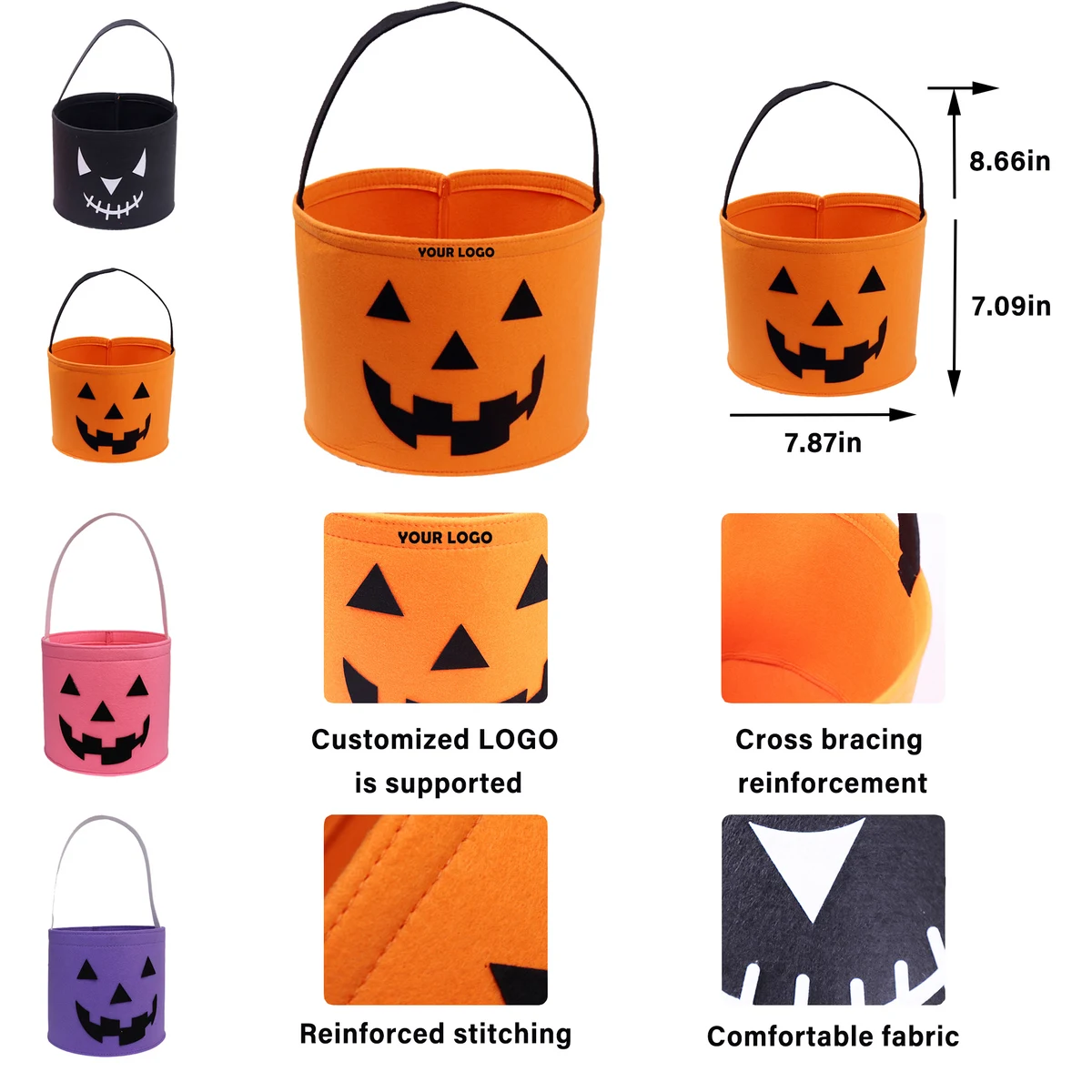 Custom Logo Non Woven Halloween Candy Bag 1