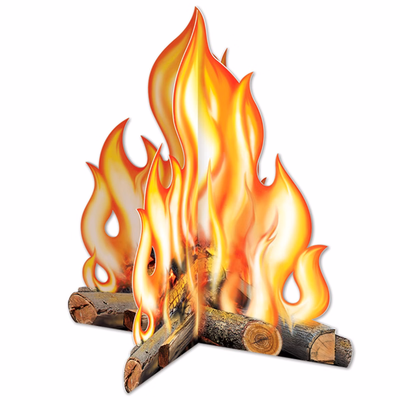 3-D Campfire Centerpiece