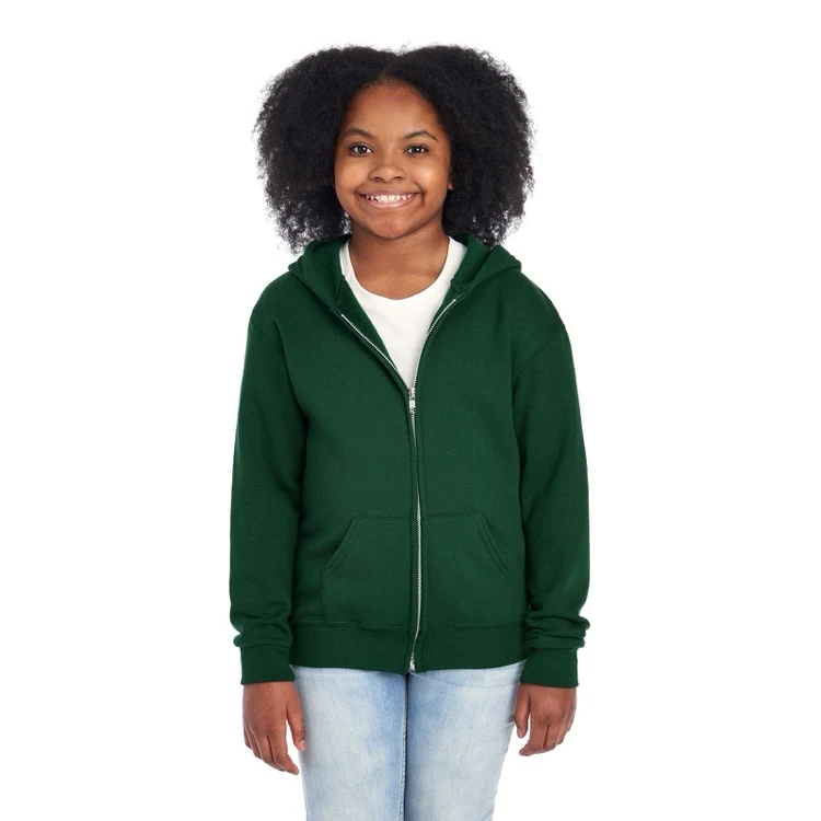 JERZEES NuBlend® Youth Full-Zip Hooded Sweatshirt 1