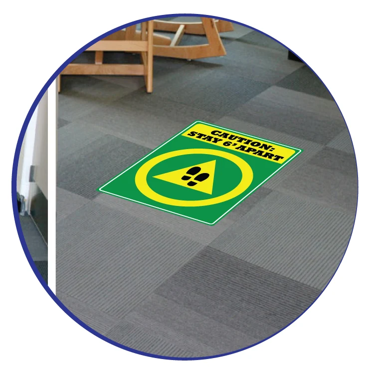 Floor Graphics - Carpet or Hard Surface 1