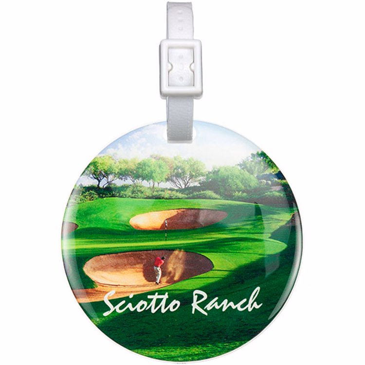 Domed Round Golf Bag Tag