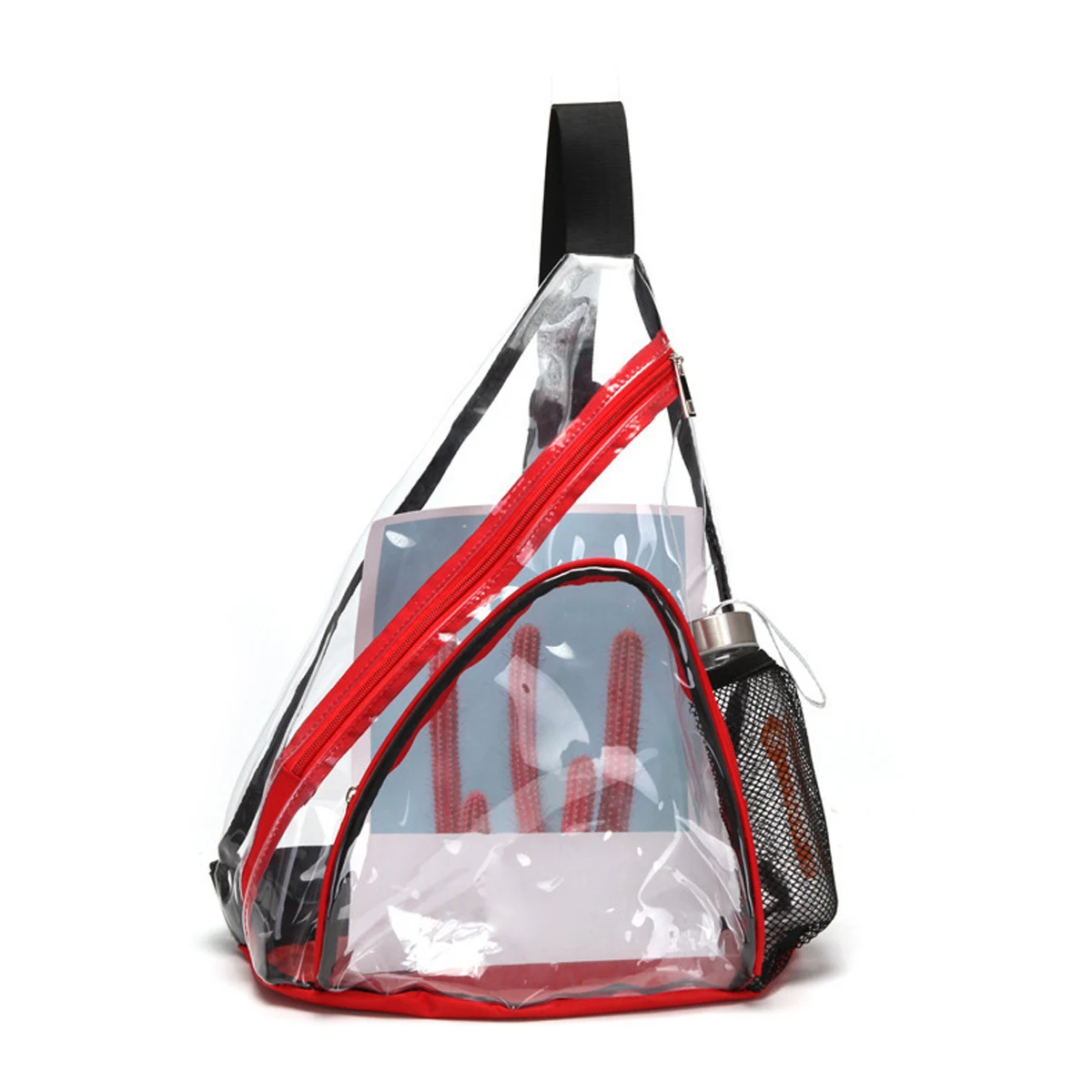 Clear PVC Crossbody Backpack 1