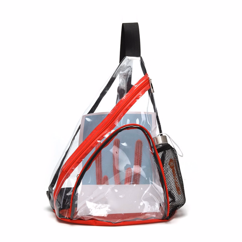 Clear PVC Crossbody Backpack