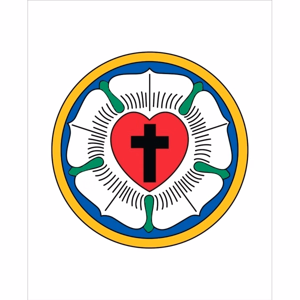 Religious Garden Flag - Lutheran Rose