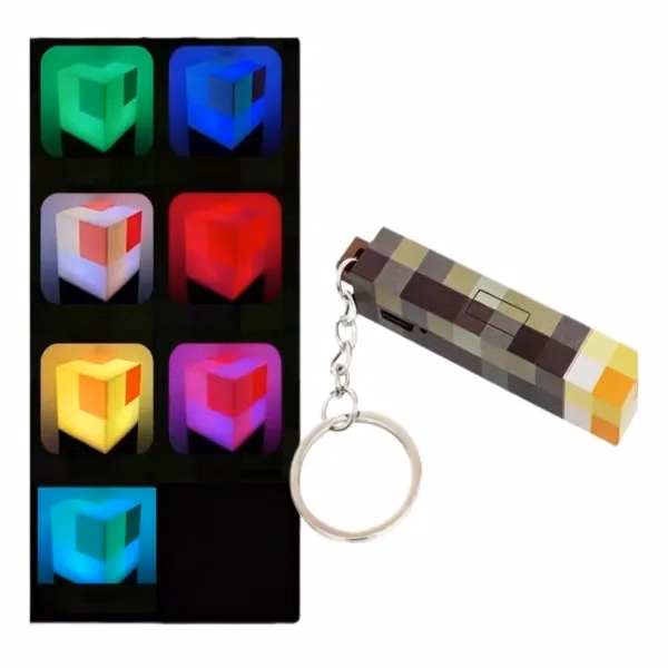 Custom LED Flashlight Keychain with Seven Light Effects — Compact Nighttime Giveaway Item