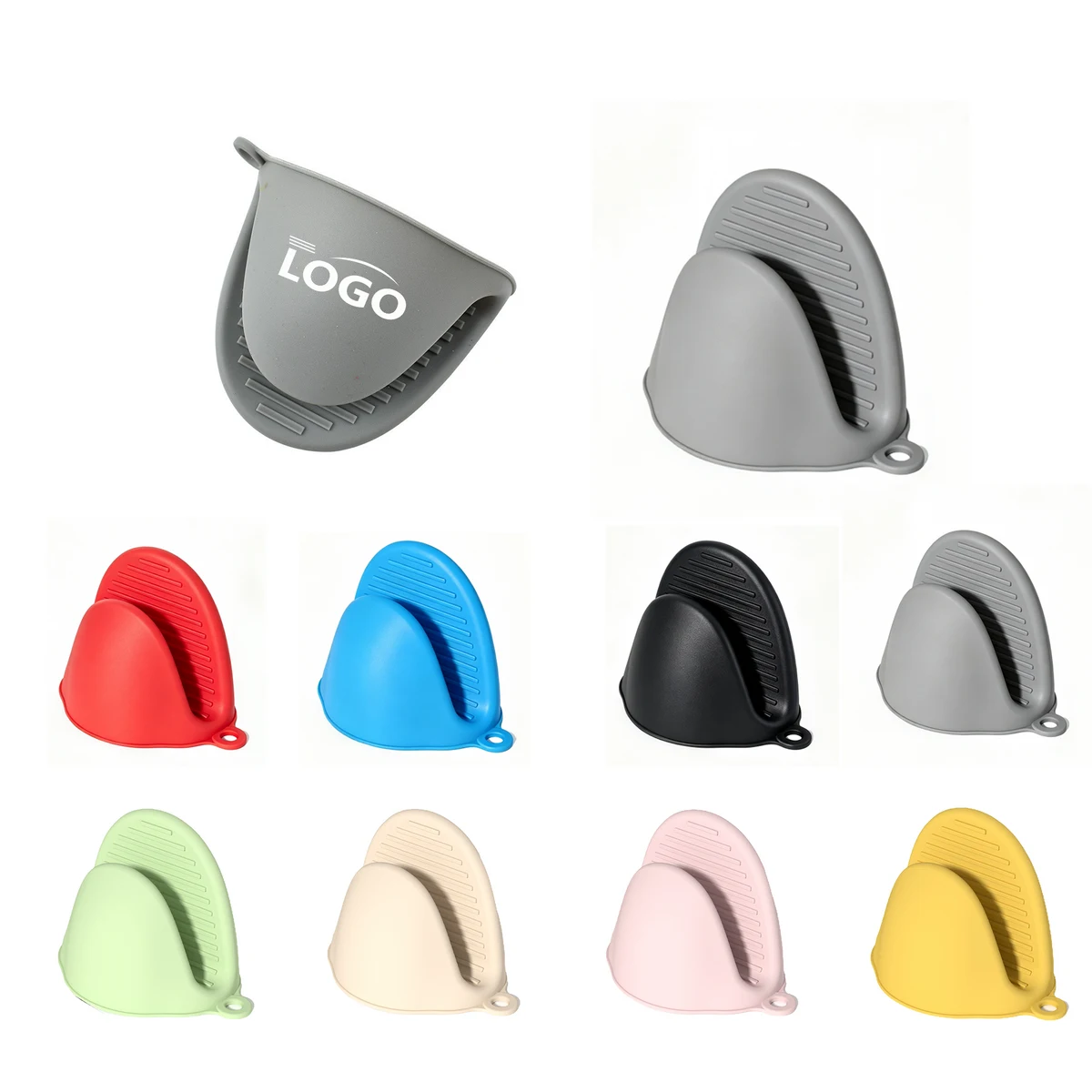 Thick Silicone Kitchen Heat Resistant Mitt Clip 1