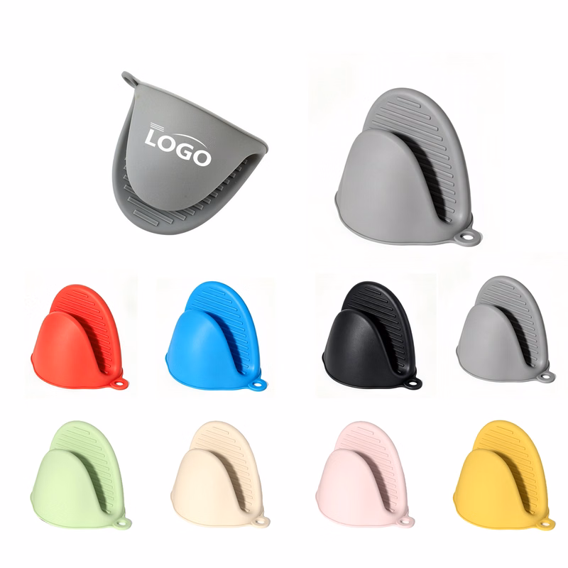 Thick Silicone Kitchen Heat Resistant Mitt Clip
