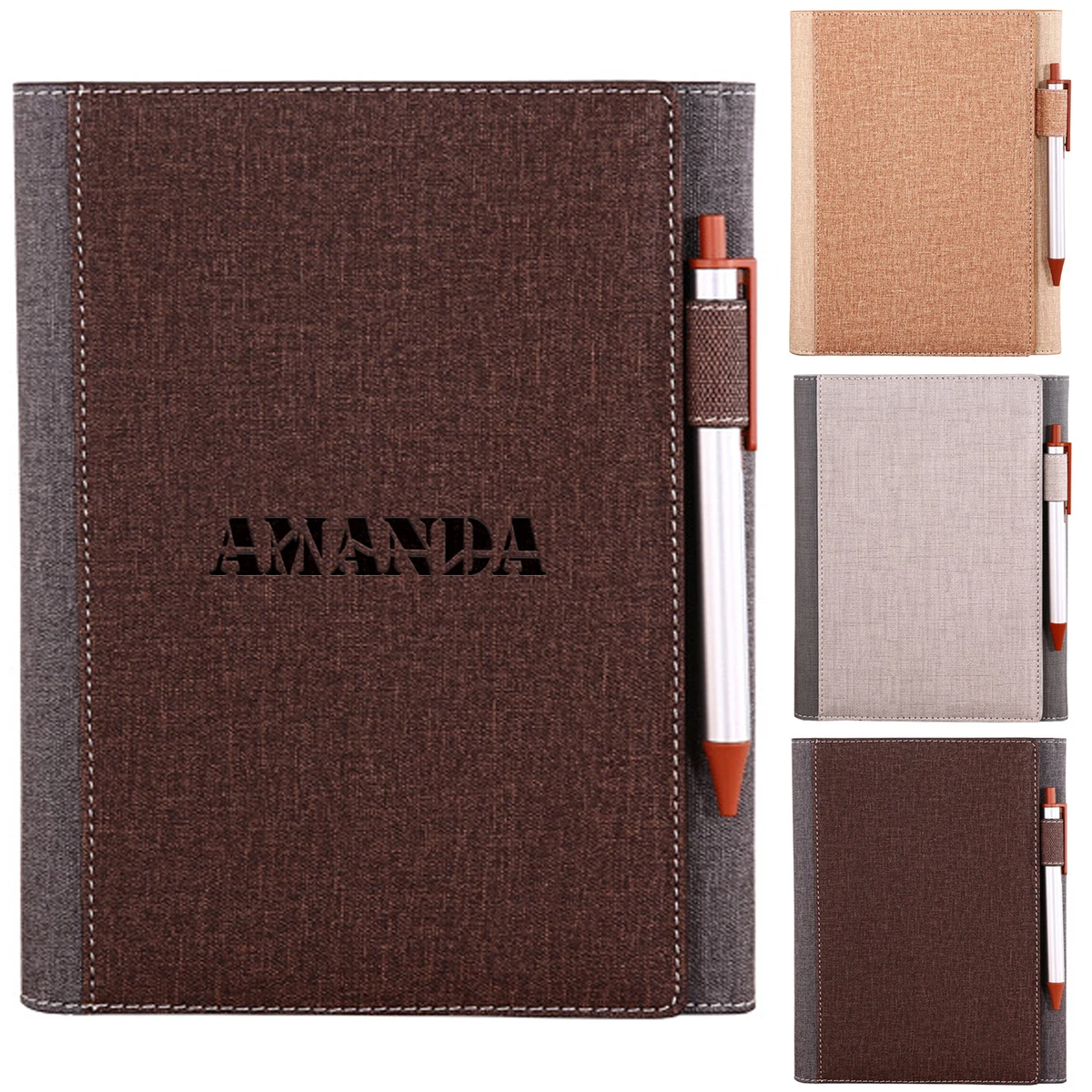 A5 PU Leather Business Spiral Notebook 1