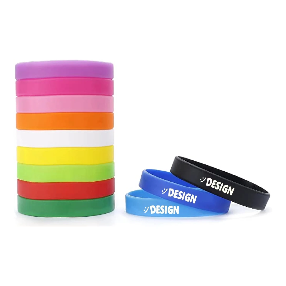 Silicone Sports Bracelet MOQ 50PCS 1