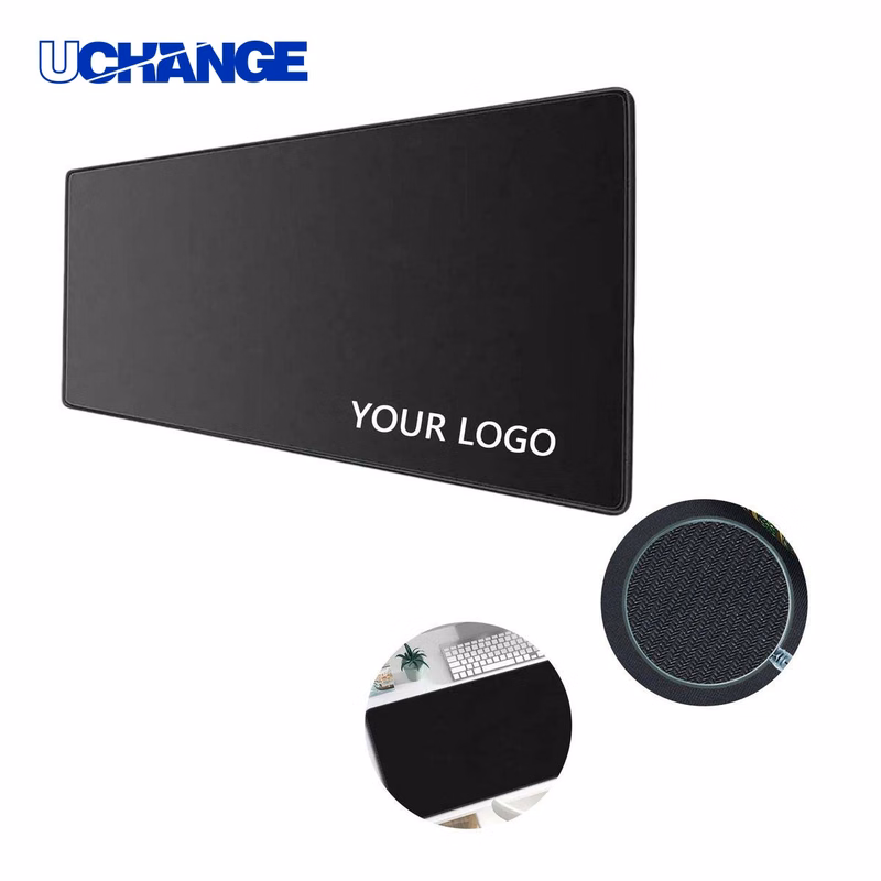 Office Desk Mat with Cloth Surface and Rubber Base