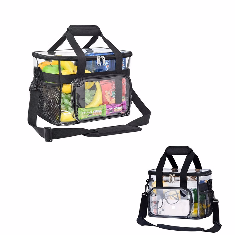 Clear Lunch Bag 10-Can with Adjustment Shouder Strap