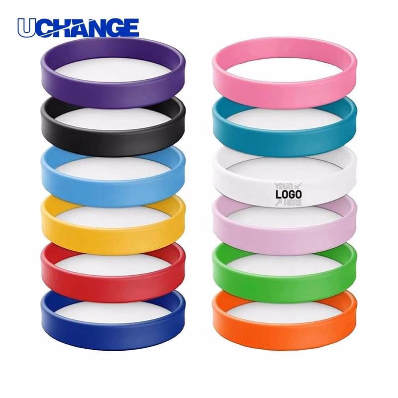 Rubber Bracelets Silicone Wrist Bands Set
