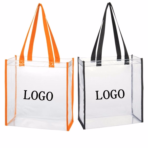 Clear Vinyl Stadium Compliant Tote Bag
