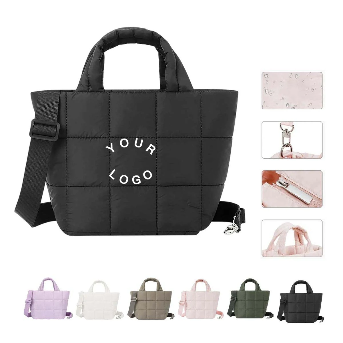 Casual Quilted Shoulder Bag with Vintage Design 1