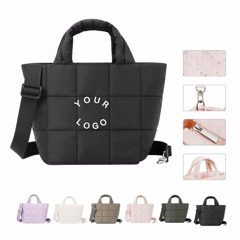 Casual Quilted Shoulder Bag with Vintage Design
