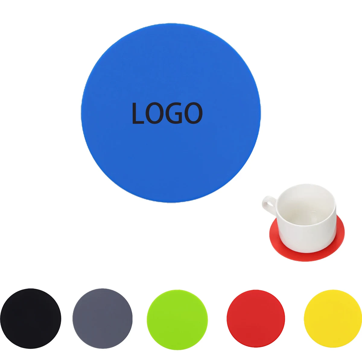 Round Silicone Insulation Coaster 1