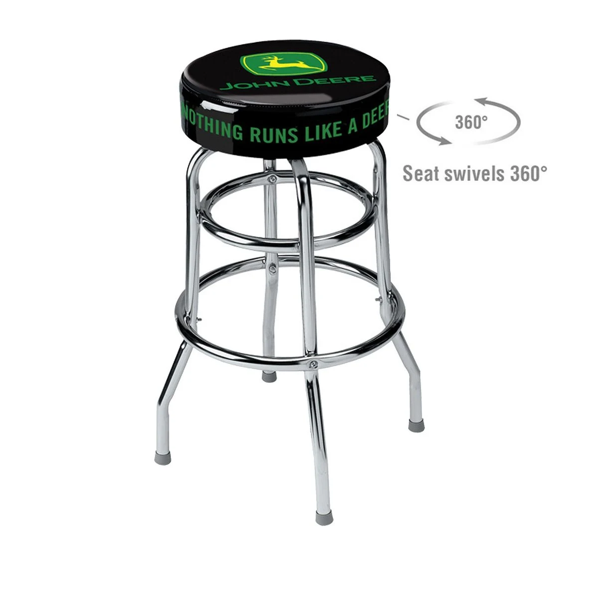 Double Ring Swivel Bar Stool 1