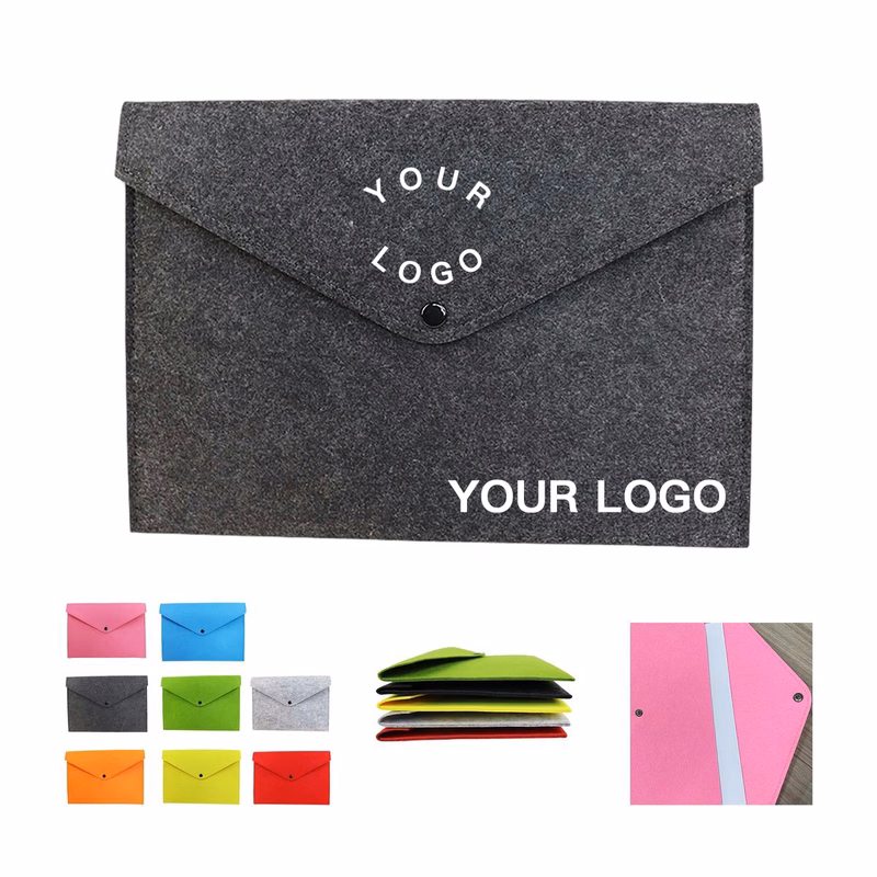 Felt A4 Folder with Pen Holder and Secure Snap