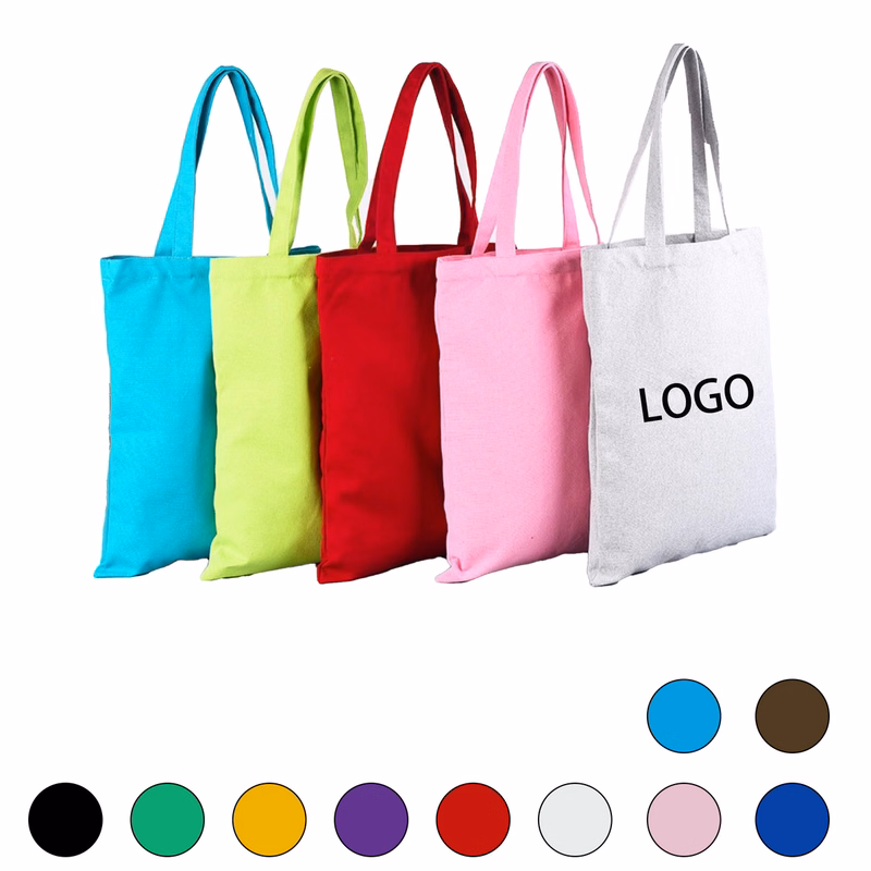 Cotton Canvas Tote Bag 14"W x 16"H