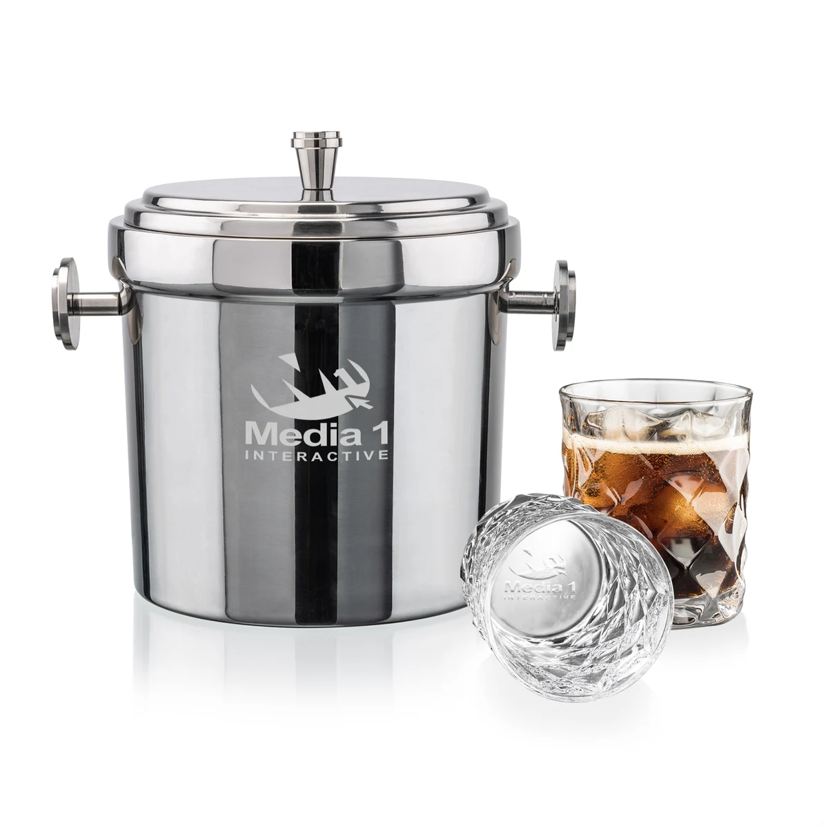 Milano Ice Bucket & Woodward On-the-Rocks Set 1