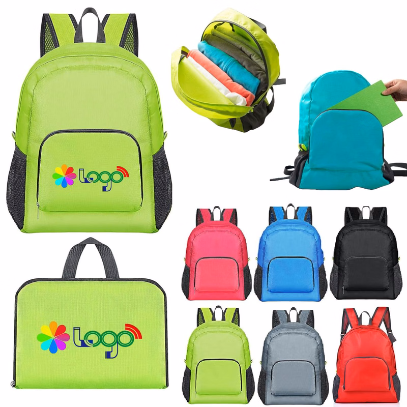 Foldable Backpack Water Resistant Polyester Daypack
