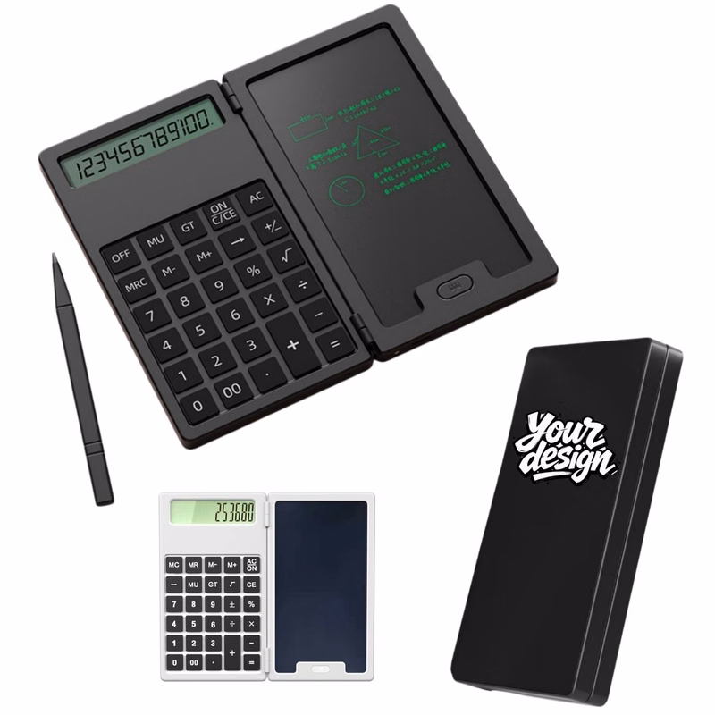 Foldable Calculator with LCD Writing Tablet & Stylus