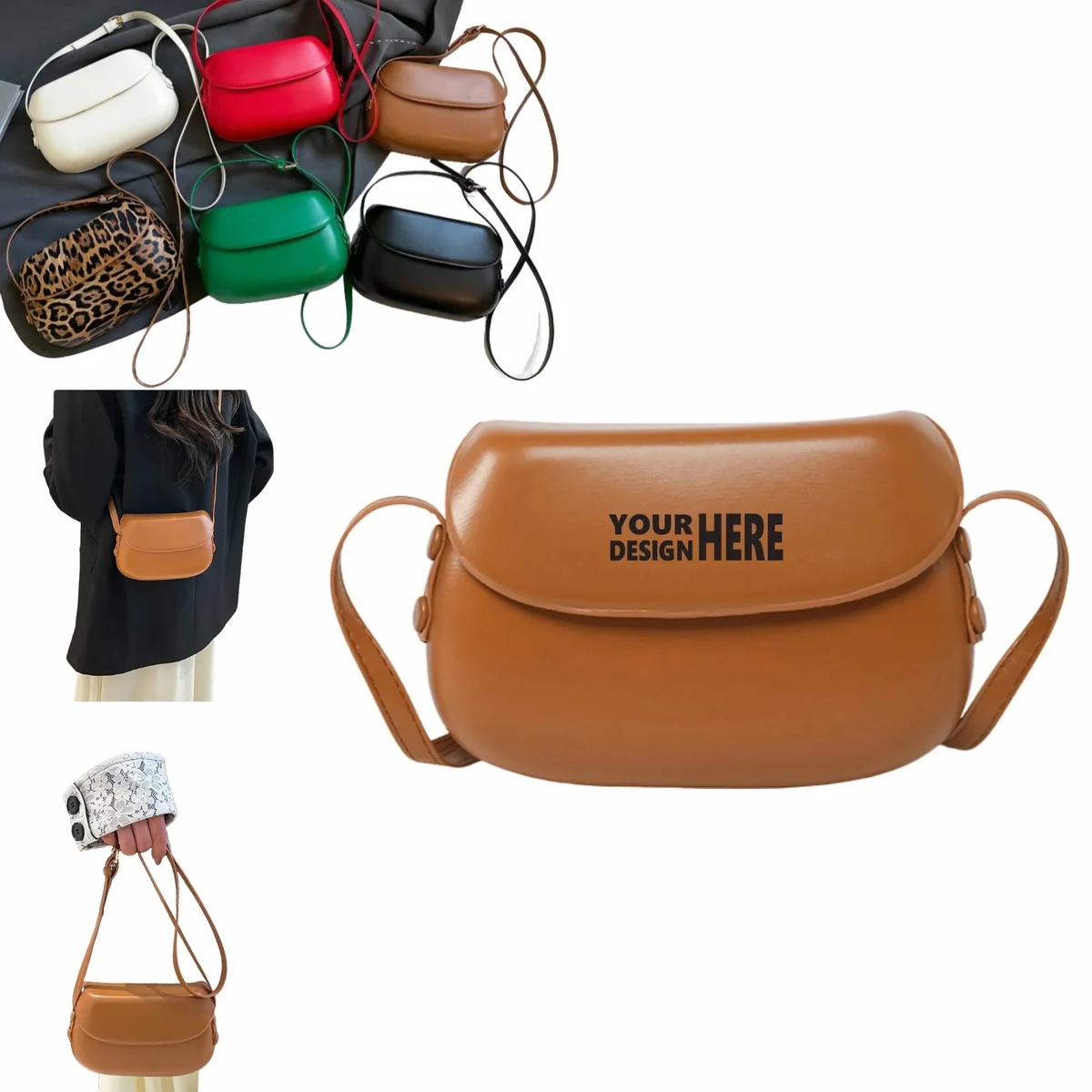 Women's Retro Saddle Crossbody Bag, Versatile Phone Bag 1
