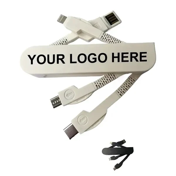 Custom Polycarbonate Multi-Device USB Charging Cable — Compact Tech Promo Gift 1