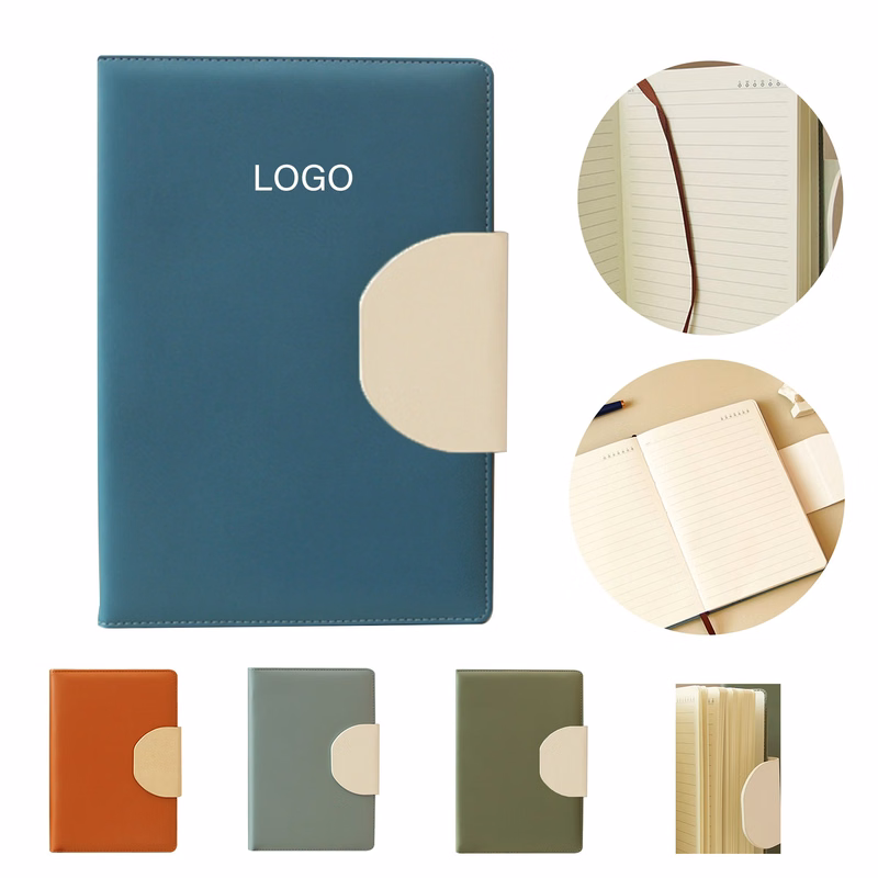 A5 Hard Leather Magnetic Buckle Notebook