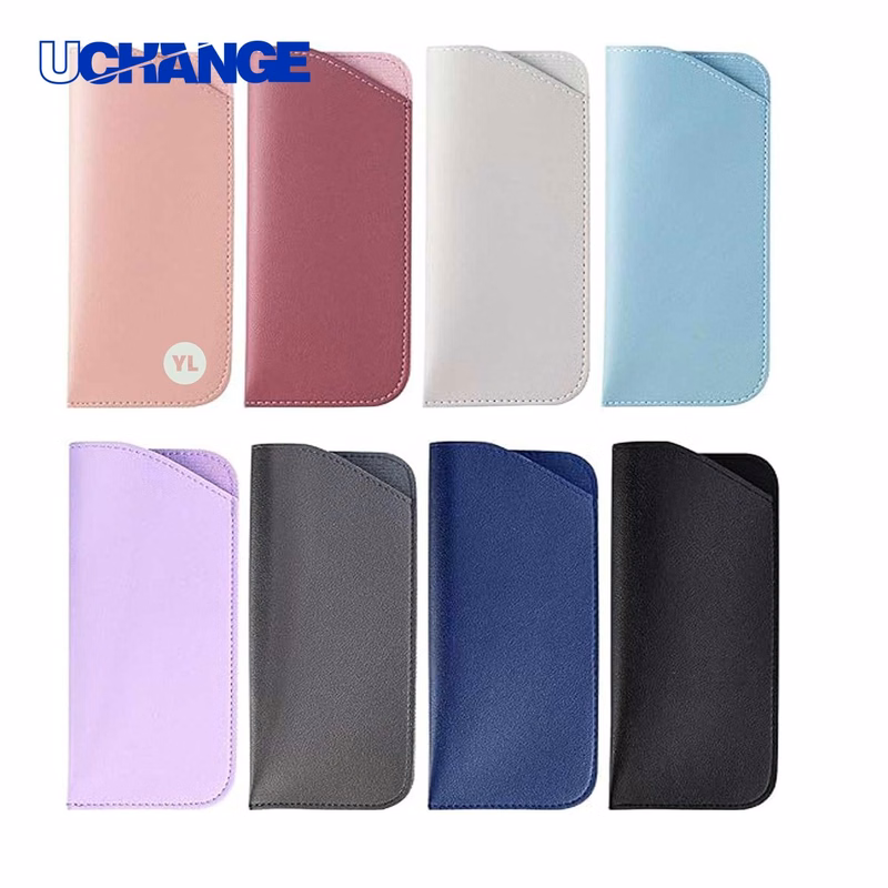 Eyewear Travel Leather Eyeglass Case Pouch Organizer