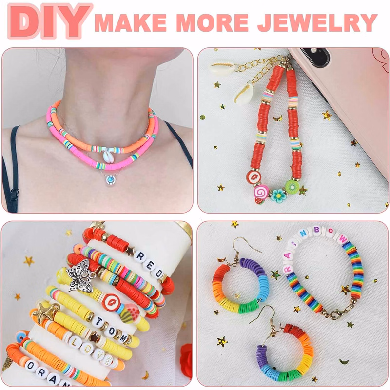 Bohemian DIY soft pottery beads accessories string bracelet