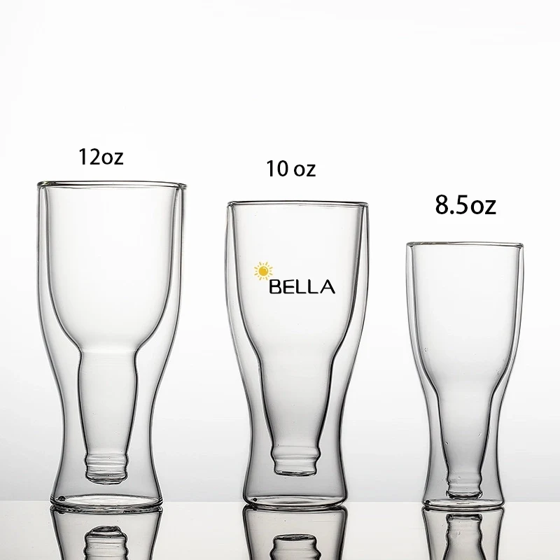Large Capacity Inverted Double-Layer Beer Mug 12Oz 1