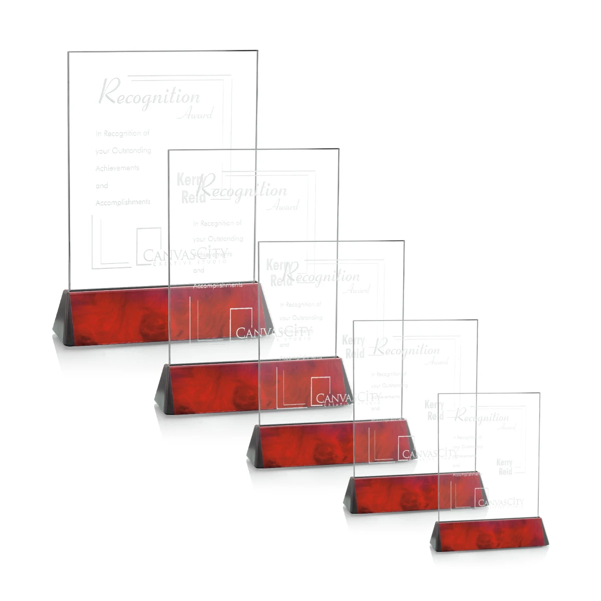 Sierra Rectangle Award - Burlwood 1