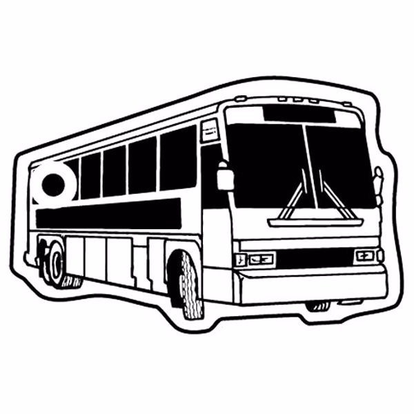 Tour Bus 6 Key Tag Spot Color