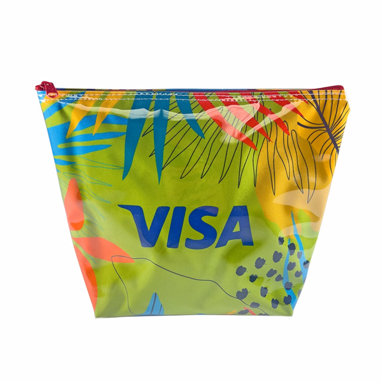Medium Clear Coated Pouch w/ Gusset