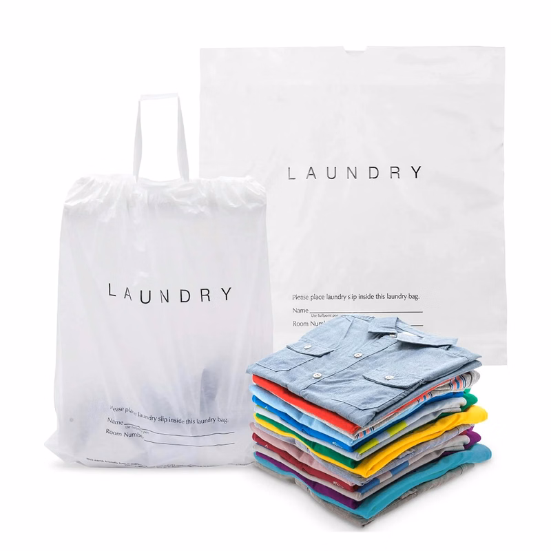 19.5" X 18" PE Drawstring Laundry Bag