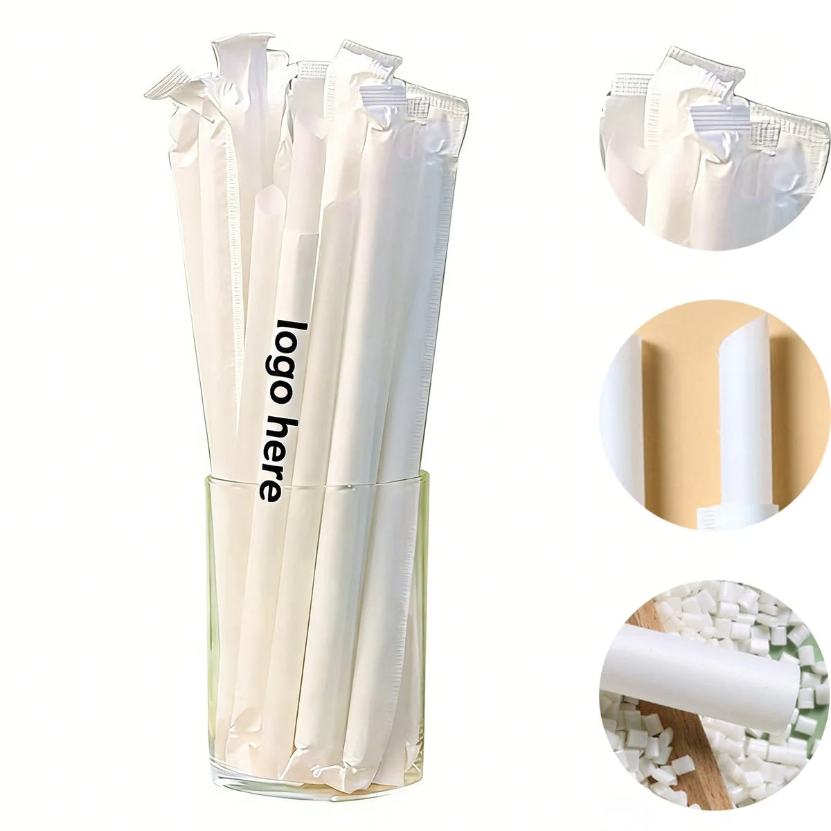 Food-Grade Compostable PLA Disposable Straws 1