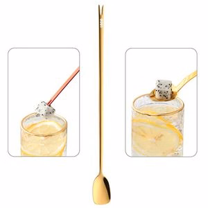 2 In 1 Dual Head Stainless Steel Fork And Square Spoon