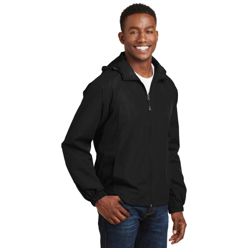 Sport-Tek Hooded Raglan Jacket. 1