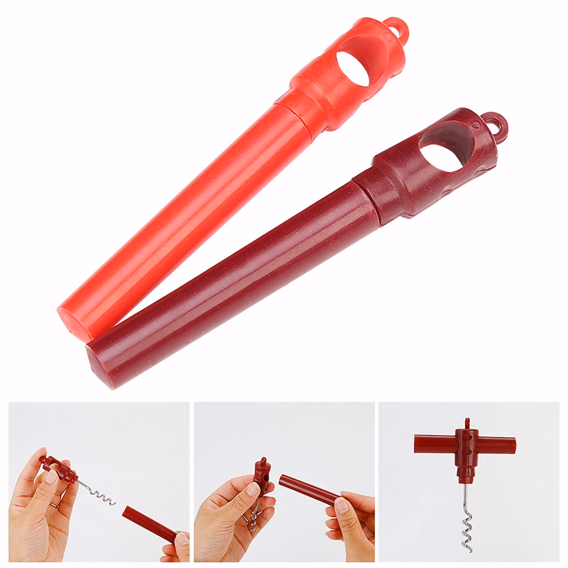 Large Classic Red Wine Corkscrew
