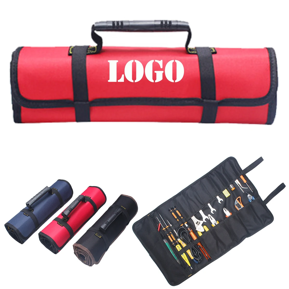 600D Oxford Rolling Tool Organizer Bag 1