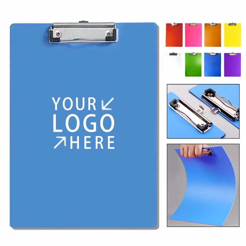 MOQ 50 A4 Plastic Clipboard With Metal Clip