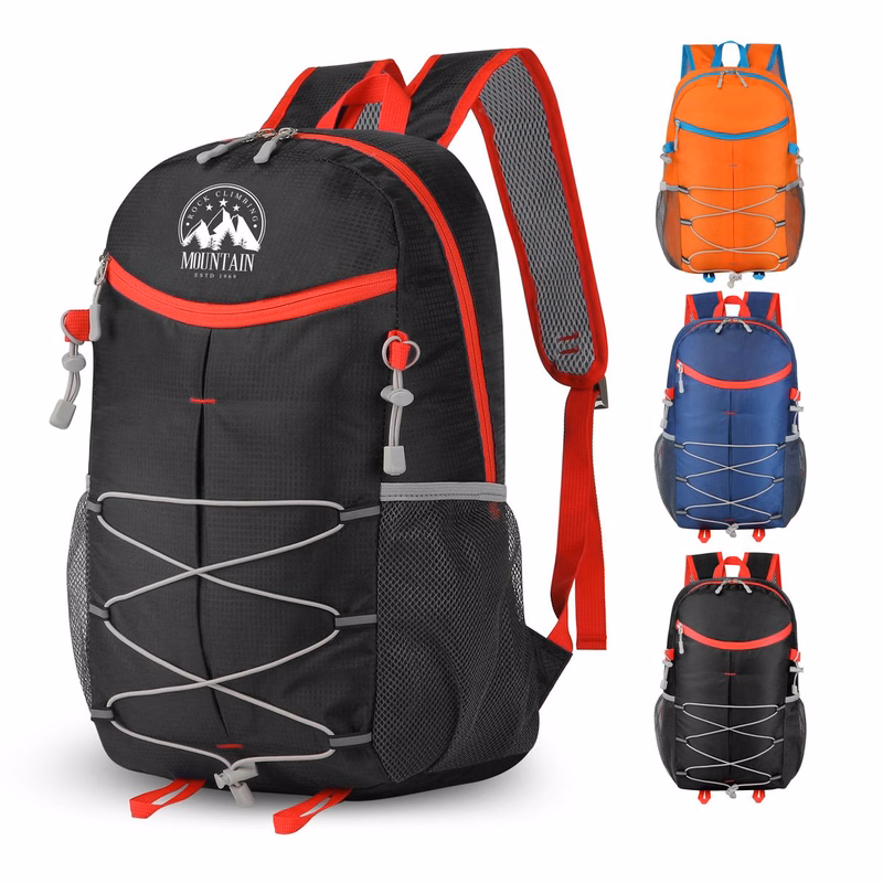 Multi-Purpose Outdoor Foldable Backpack With Bungee Cord