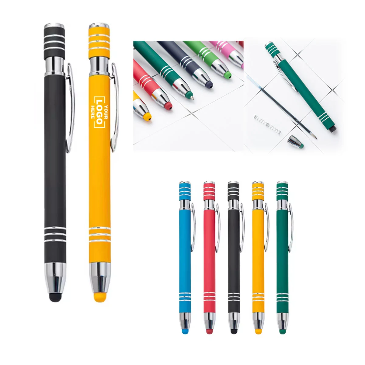 Aluminum Stylus Screen Touch Ballpoint Pen 1