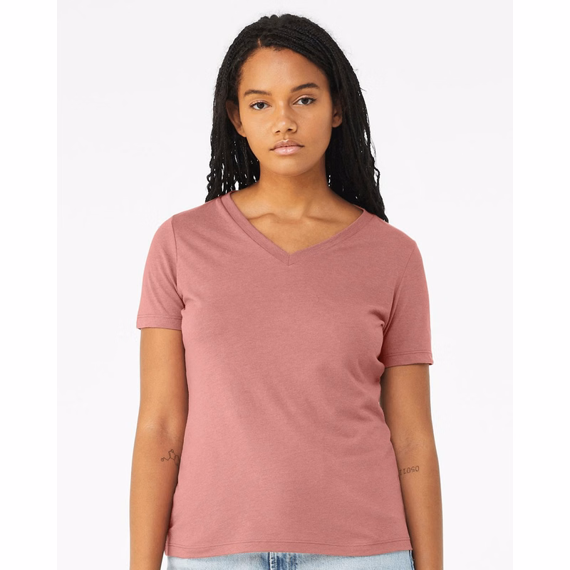 Women's Relaxed Triblend V-Neck Tee - 6415