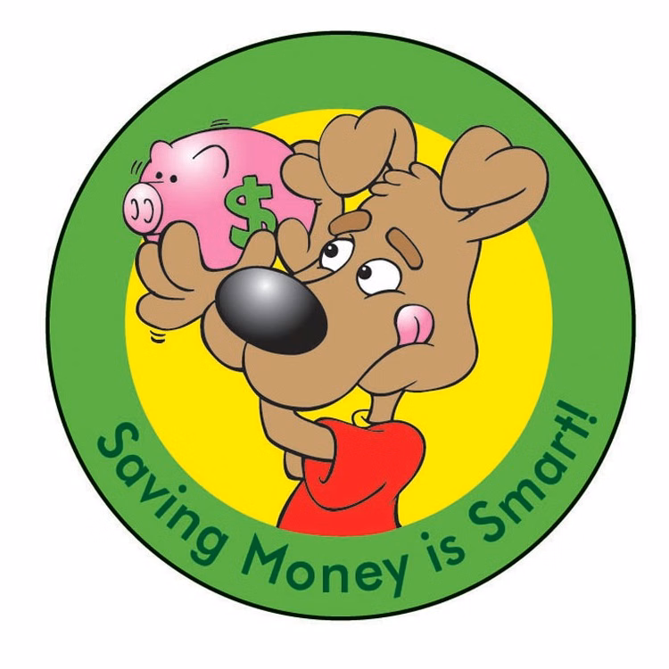 STICKERS - Saving Money is Smart! Sticker Roll