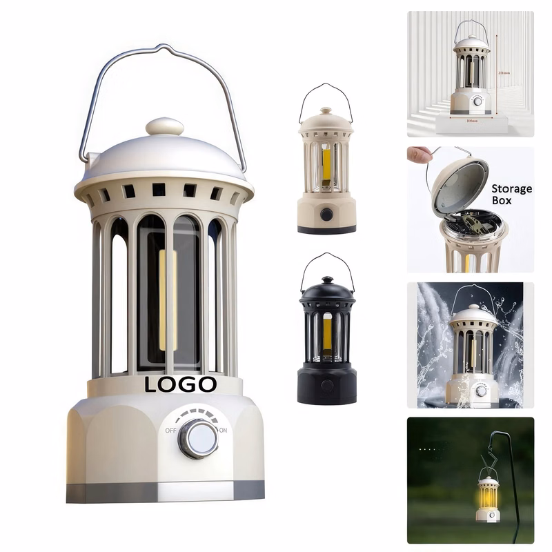 Retro Outdoor Camping Light Picnic Lantern AA/Li-ion Battery