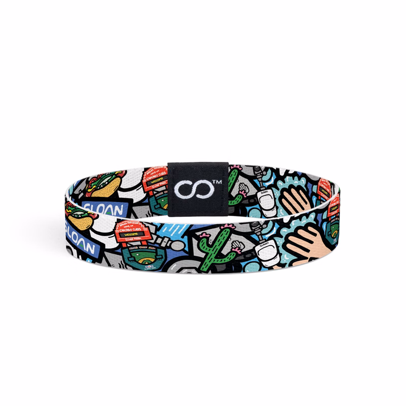 Wide Oodleband " Wristband w/Patch