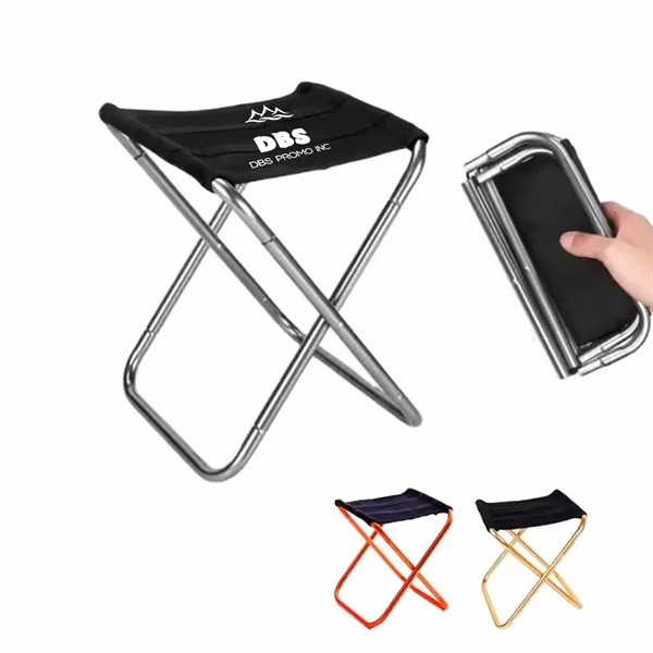 Folding Camping Stool with Pockets