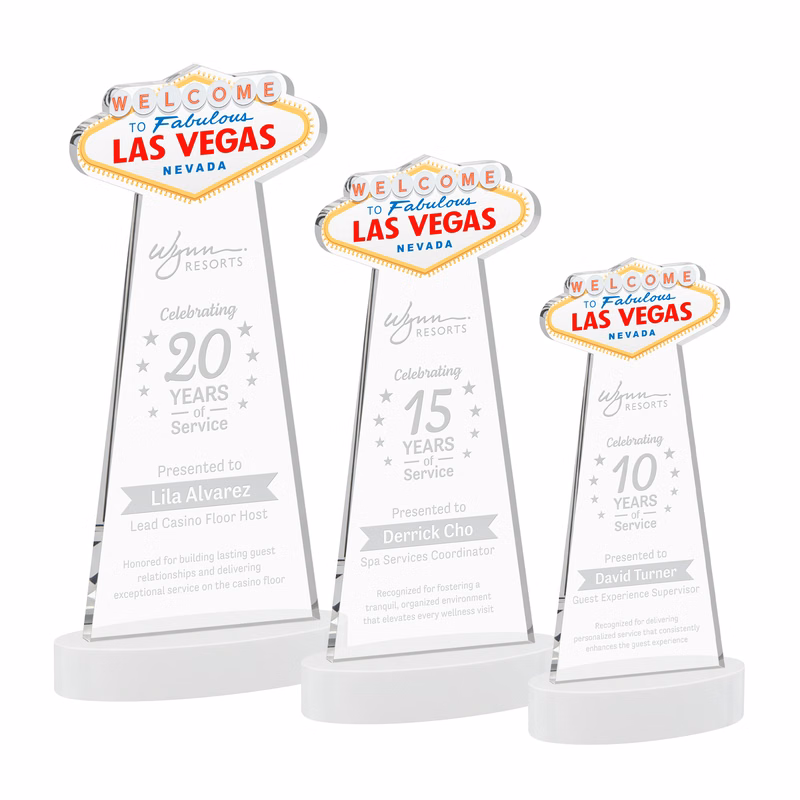Las Vegas Award on Alberton Base - White